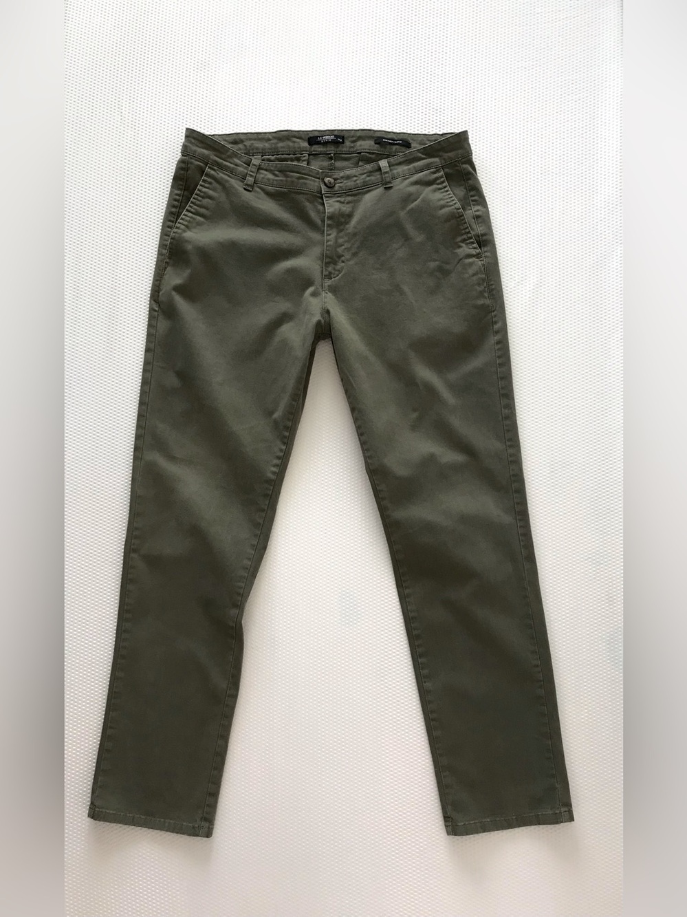 LC WAIKIKI Slim Fit Olive Chinos 34x31 workwear office casual